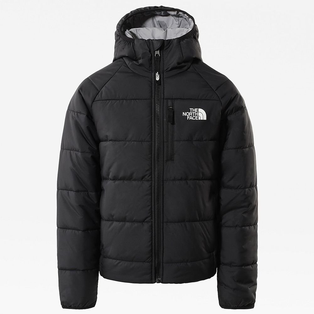 The North Face Jackets Girls Australia - The North Face Reversible Perrito Black / Grey Hiking (OGN-